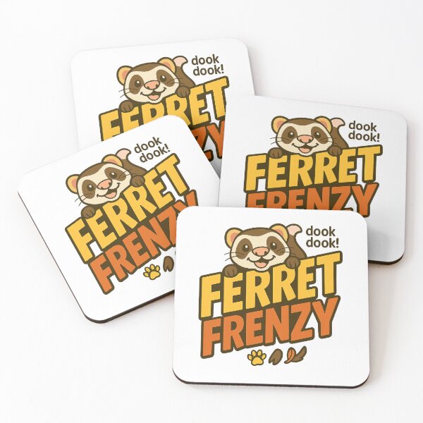 Item preview, Ferret Frenzy Dook Dook Cute Pet Ferret Art designed and sold by The Junto Shop.