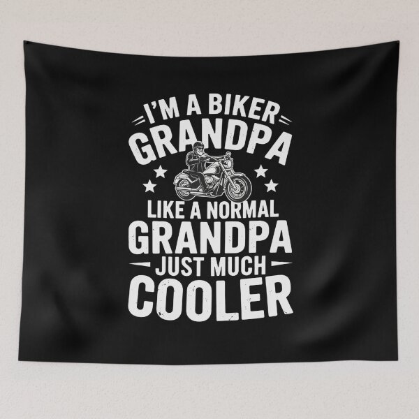 Item preview, I'm A Biker Grandpa Like A Normal Grandpa Just Much Cooler designed and sold by Gogetgiggles.