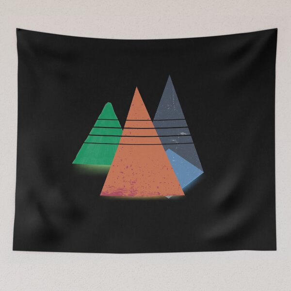 Item preview, Colorful triangles symbolizing mountains designed and sold by Lovelalaland.