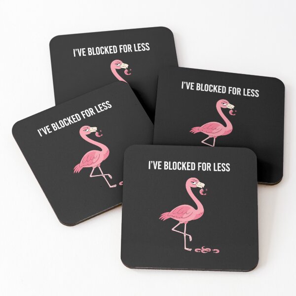 Item preview, Funny Flamingo Sarcastic Social Media Blocking designed and sold by Mason-Pride.