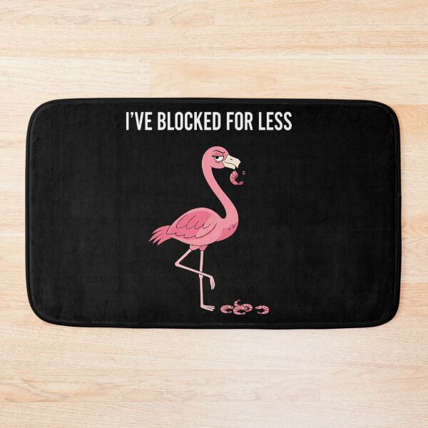 Item preview, Funny Flamingo Sarcastic Social Media Blocking designed and sold by Mason-Pride.