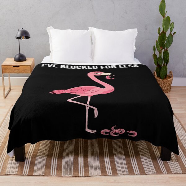 Item preview, Funny Flamingo Sarcastic Social Media Blocking designed and sold by Mason-Pride.