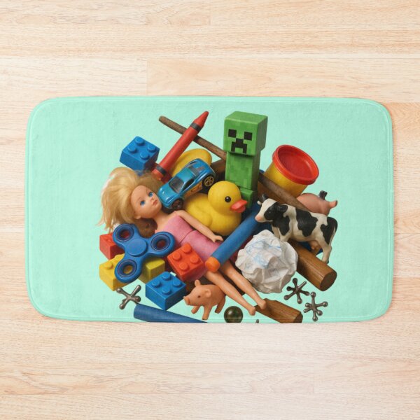 Item preview, Chaotic Pile of Kids’ Toys – Ultra-Realistic Mixed Toy Heap Art designed and sold by AnotherFemaleHuman.