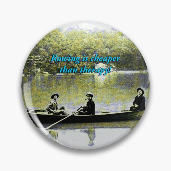 Item preview, Rowing Is Cheaper Than Therapy Funny Art designed and sold by Michael van der Hoorn.
