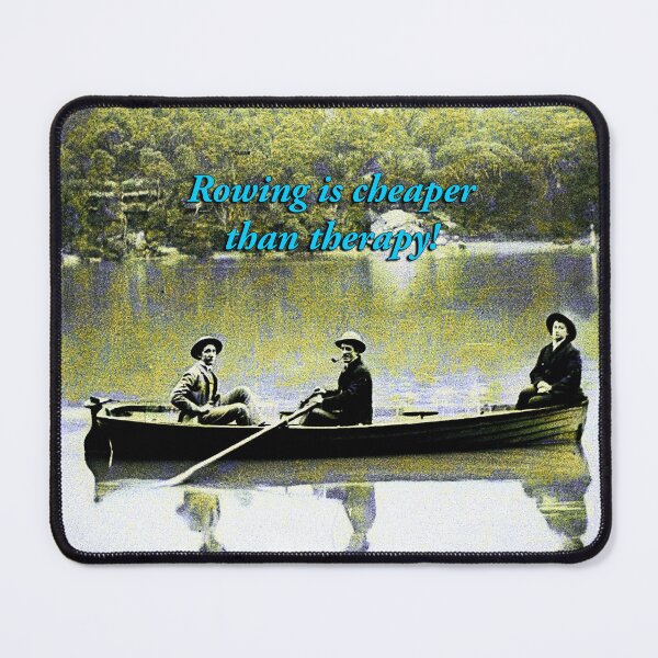 Item preview, Rowing Is Cheaper Than Therapy Funny Art designed and sold by Michael van der Hoorn.