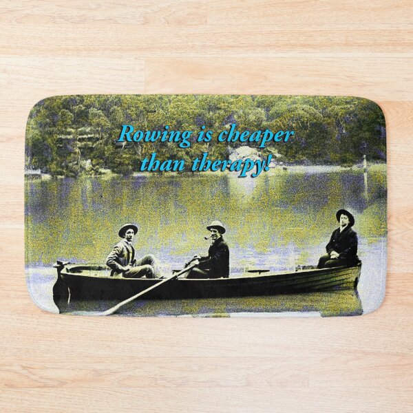 Item preview, Rowing Is Cheaper Than Therapy Funny Art designed and sold by Michael van der Hoorn.