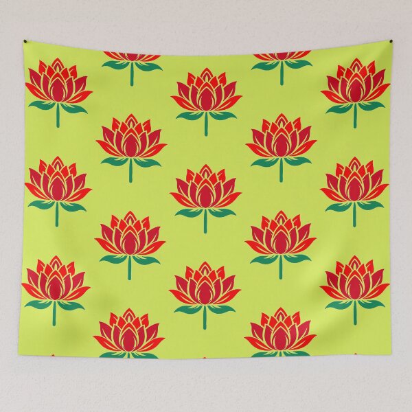 Item preview, Red Lotus Art – Elegant Floral Symbol of Purity designed and sold by Harshit_Digital_Arts.