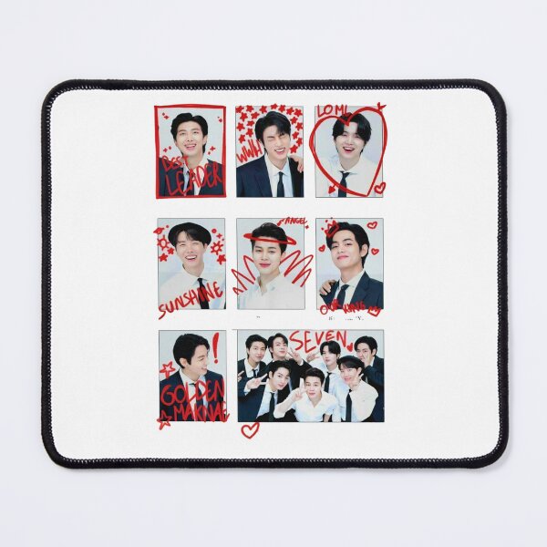 Item preview, Cute Doodled BTS K-Pop Inspired Photo Collage designed and sold by Mooncreates7.