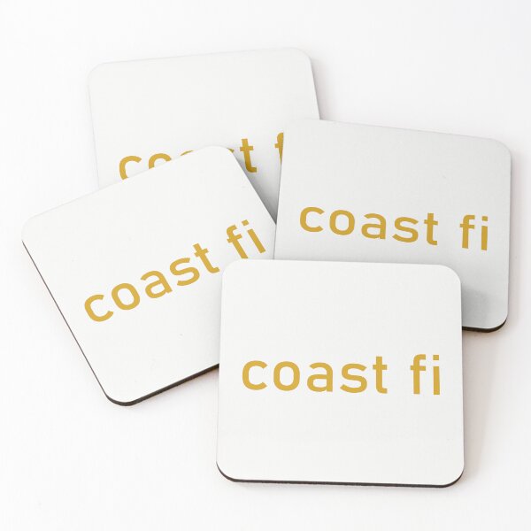 Item preview, Coast FI Minimalist Typography - Gold designed and sold by glategan.