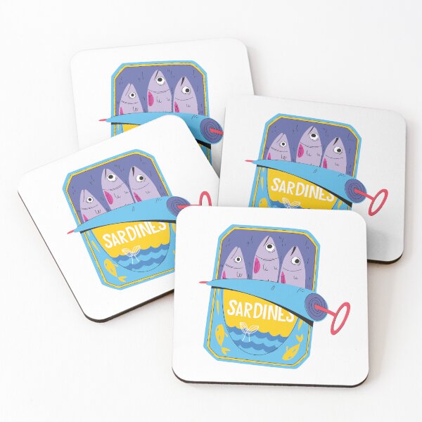 Item preview, Colorful Sardine Can – Retro Fish Packaging Illustration designed and sold by PIXEL POP DESIGNS - Beyond the Norm!.