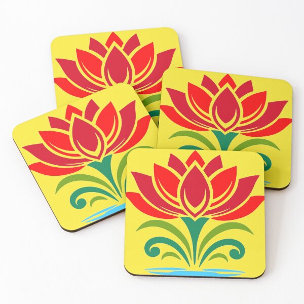 Item preview, Red Lotus Art – Elegant Floral Symbol of Purity designed and sold by Harshit_Digital_Arts.