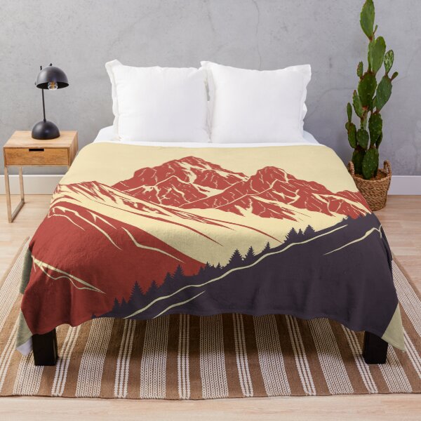 Item preview, Vintage Red Mountain Landscape - Retro Nature Vector designed and sold by Taanva.