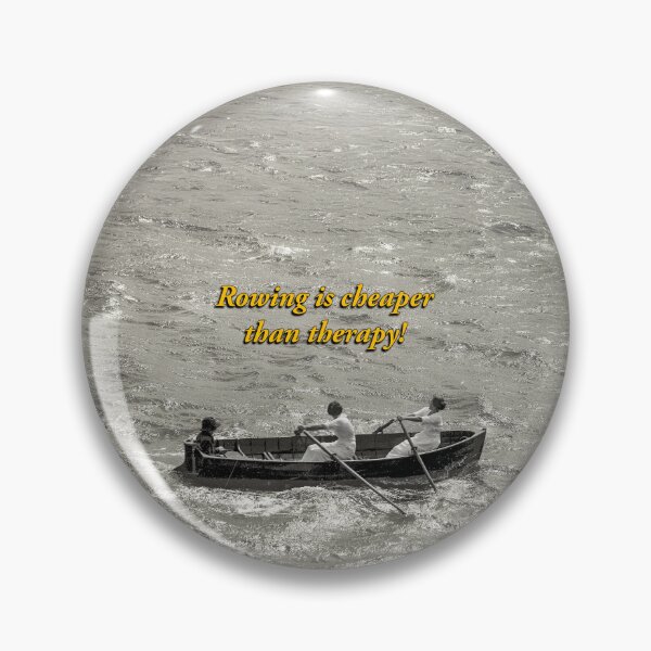 Item preview, Rowing Is Cheaper Than Therapy Vintage Art designed and sold by Michael van der Hoorn.