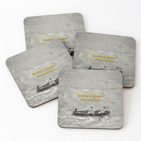 Item preview, Rowing Is Cheaper Than Therapy Vintage Art designed and sold by Michael van der Hoorn.