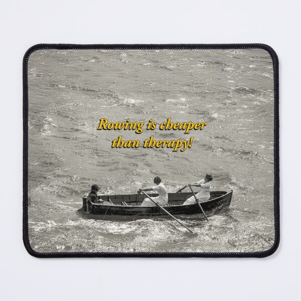 Item preview, Rowing Is Cheaper Than Therapy Vintage Art designed and sold by Michael van der Hoorn.