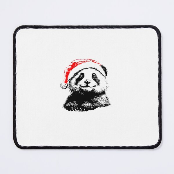 Item preview, Panda wearing a Santa hat designed and sold by JollyCritters.