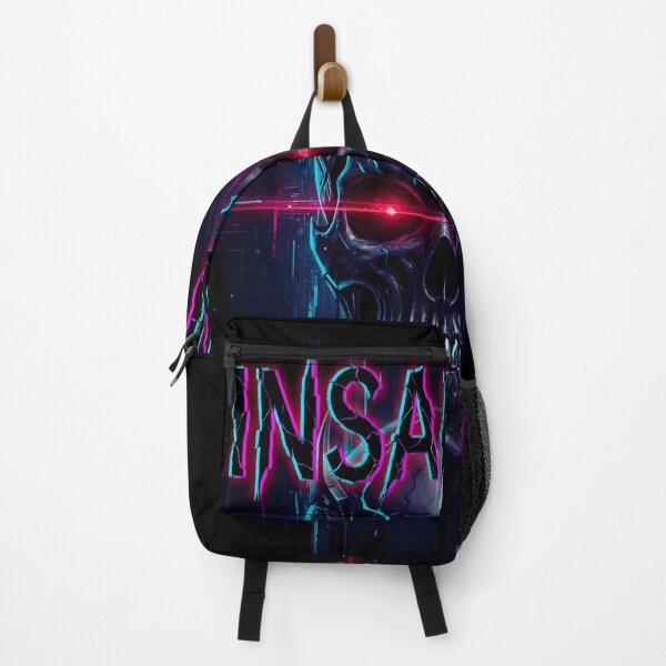 Item preview, Insanity Cyber Skull – Neon Red Laser Eyes Horror Artwork | Cyberpunk Dark Aesthetic Design designed and sold by Vicksin ⭐⭐⭐⭐⭐.