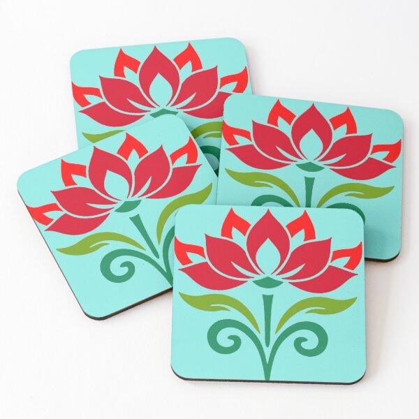 Item preview, Red Lotus Art – Elegant Floral Symbol of Purity designed and sold by Harshit_Digital_Arts.