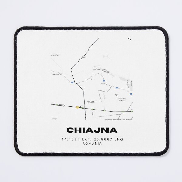 Item preview, Chiajna Romania Map Art | Minimalist City Print | Modern Travel Decor designed and sold by RM-Journey.