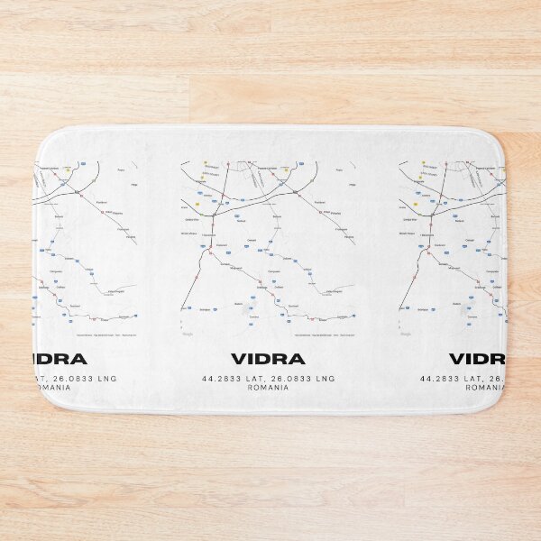 Item preview, Vidra Romania Minimal Map Art | Clean Line City Print | Modern Travel Design designed and sold by RM-Journey.