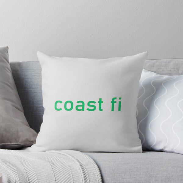 Item preview, Coast FI Minimalist Typography - Teal designed and sold by glategan.