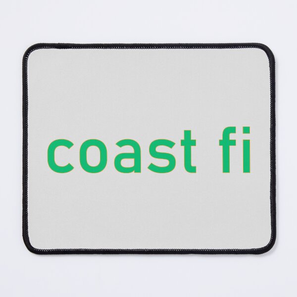 Item preview, Coast FI Minimalist Typography - Teal designed and sold by glategan.