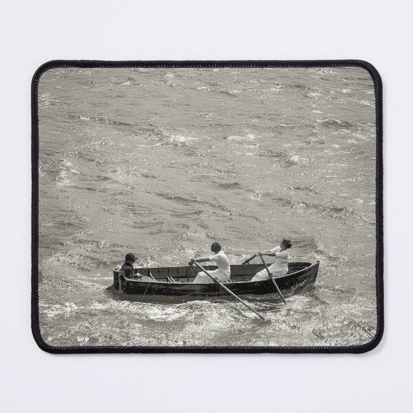 Item preview, Vintage Rowing Boat on Open Water Art designed and sold by Michael van der Hoorn.