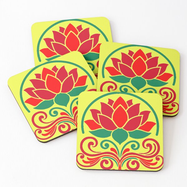 Item preview, Red Lotus Art – Elegant Floral Symbol of Purity designed and sold by Harshit_Digital_Arts.