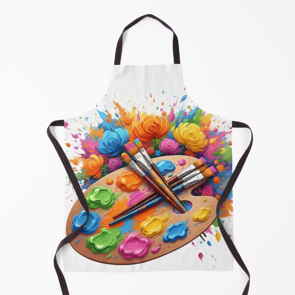 Item preview, Explosive Pop Art Palette & Brushes: Neon Abstract Floral Paint Splatter designed and sold by VibranPalette.