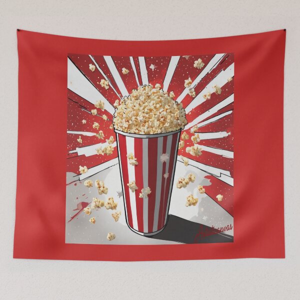 Item preview,  "Popcorn Explosion: Cinematic Fun in Pop Art" designed and sold by Artisticanvas.