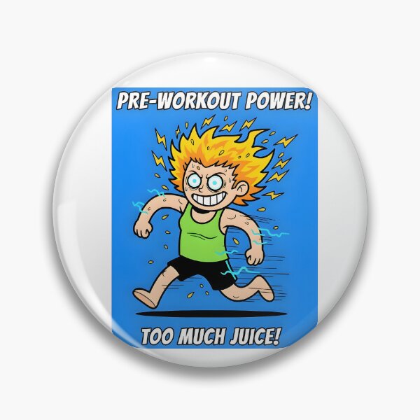 Artikelvorschau, Energetische Pre-Workout-Zoomies – Cartoon-Fitnessstudio-Humor entworfen und verkauft von AestheticCore Designs.