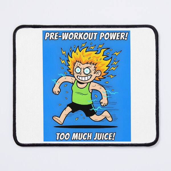 Item preview, Energetic Pre-Workout Zoomies Cartoon Gym Humor designed and sold by AestheticCore Designs.