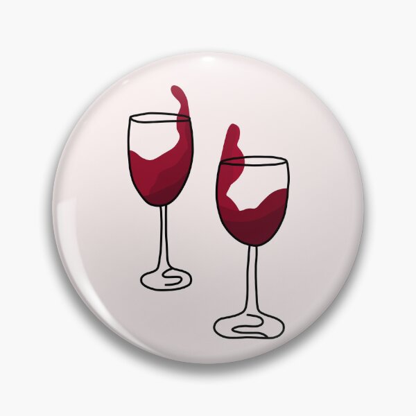 Item preview, Clinking Red Wine Glasses designed and sold by katdraws415.