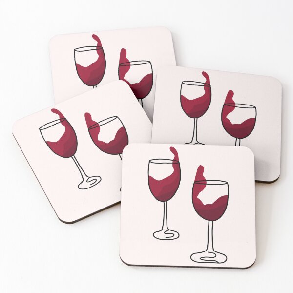 Item preview, Clinking Red Wine Glasses designed and sold by katdraws415.