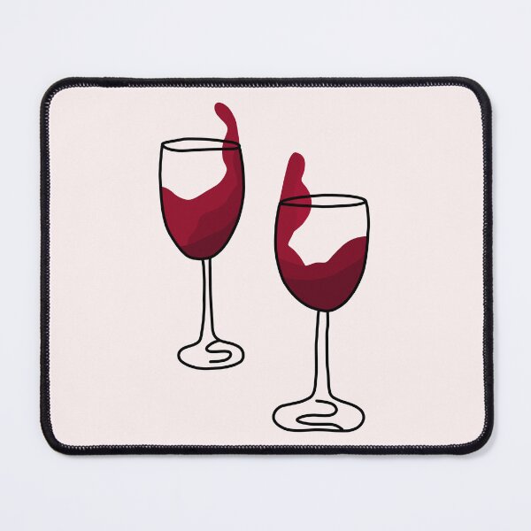 Item preview, Clinking Red Wine Glasses designed and sold by katdraws415.