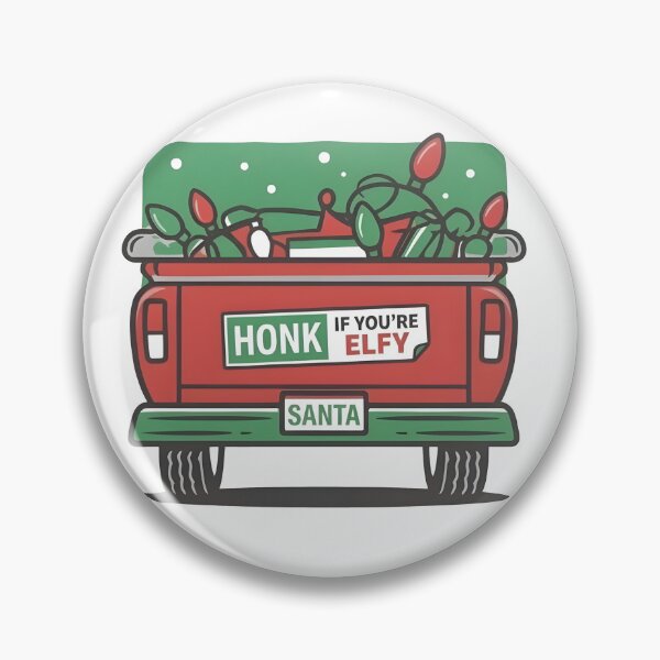 Item preview, Honk If You're Elfy - Funny Christmas Bumper Sticker Design designed and sold by jaysapsales.