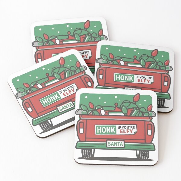 Item preview, Honk If You're Elfy - Funny Christmas Bumper Sticker Design designed and sold by jaysapsales.