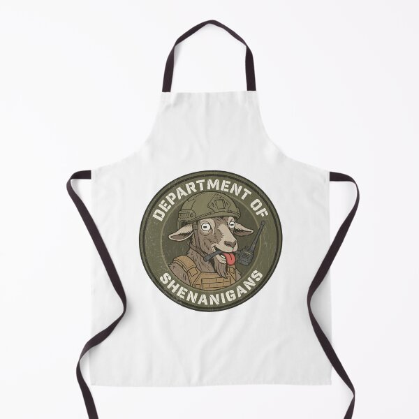 Item preview, Department Of Shenanigans Funny Tactical Goat Military Morale Patch designed and sold by Mason-Pride.