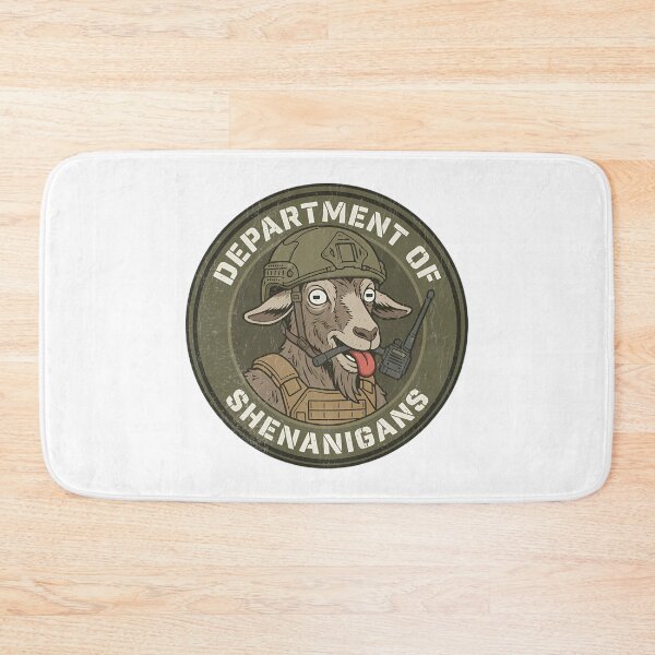 Item preview, Department Of Shenanigans Funny Tactical Goat Military Morale Patch designed and sold by Mason-Pride.