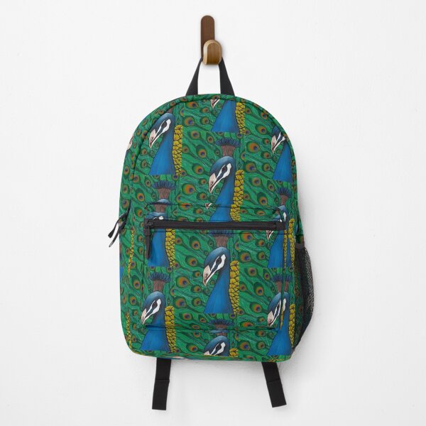 Item preview, Parading Peacock - Bold Animal canvas Painting designed and sold by alanamaeart.