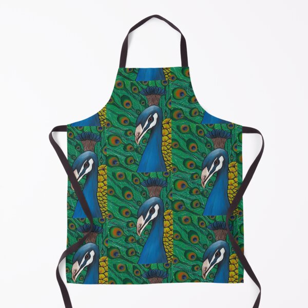Item preview, Parading Peacock - Bold Animal canvas Painting designed and sold by alanamaeart.