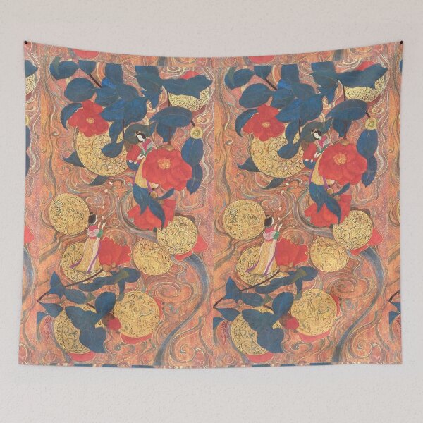 Item preview, Tsuratsura Tsubaki: Flowing Camellia and Celestial Fortune designed and sold by nakaitomoko.