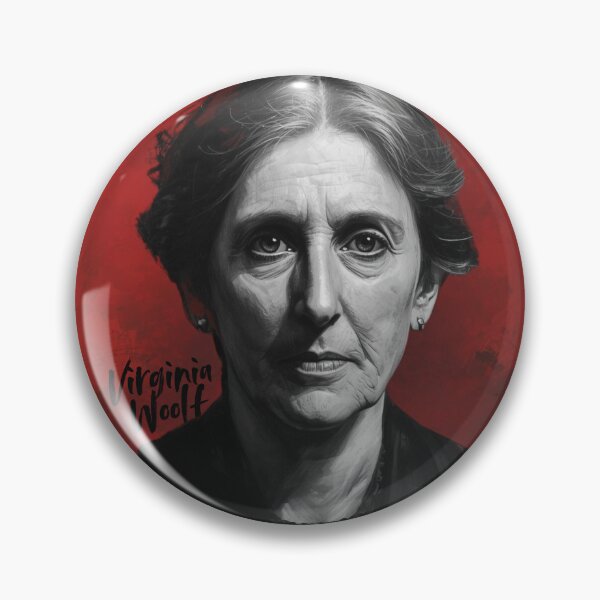Item preview, Virginia Woolf portrait designed and sold by Filologica.
