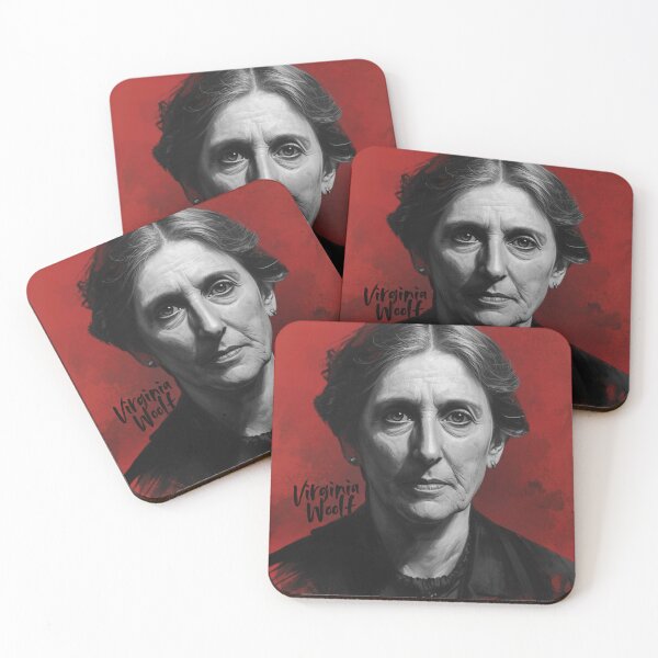 Item preview, Virginia Woolf portrait designed and sold by Filologica.