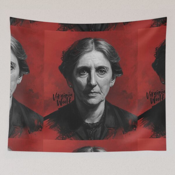 Item preview, Virginia Woolf portrait designed and sold by Filologica.