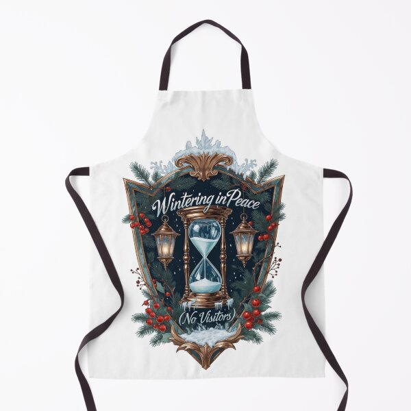 Item preview, Wintering in Peace (No Visitors) T-Shirt | Frosted Solitude Hourglass Crest Introvert Winter Apparel designed and sold by YMLux.