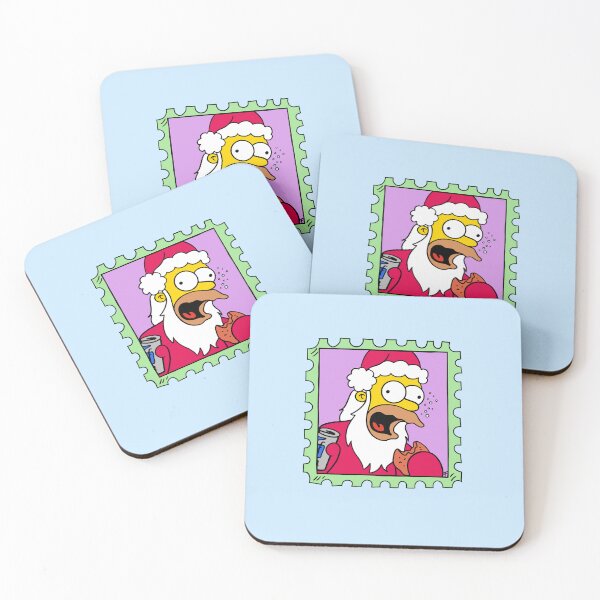 Item preview, Stamp Santa Homer designed and sold by The Abysmall.