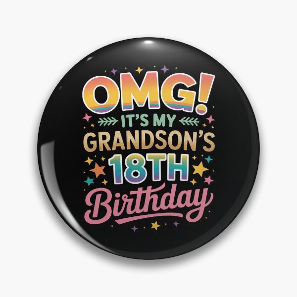 Item preview, OMG It's My Grandson's 18th Birthday Sweet 18 Years Old designed and sold by genkihikki.
