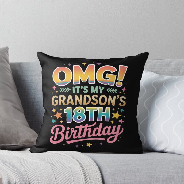 Item preview, OMG It's My Grandson's 18th Birthday Sweet 18 Years Old designed and sold by genkihikki.