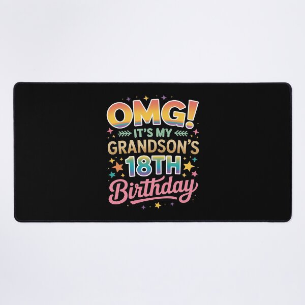 Item preview, OMG It's My Grandson's 18th Birthday Sweet 18 Years Old designed and sold by genkihikki.